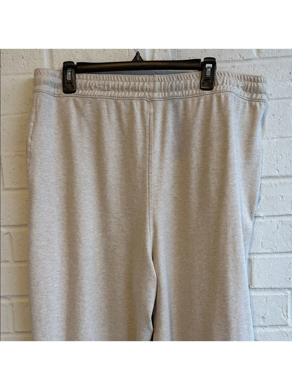 Lands' End Sport Knit High Rise Pull On Elastic Waist Wide Leg Crop Pants Sz XL